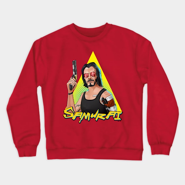 samurai shoot Crewneck Sweatshirt by Banana Racing Team